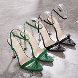 LOURDASPREC-new trends shoes seasonal shoes High Heel Metal Sandals