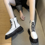 LOURDASPREC-new trends shoes seasonal shoes platform black short boots