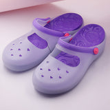LOURDASPREC-New Fashion Summer Beach Shoes Sandals Women's Outer Wear Beach Jelly Thick Bottom Sandals