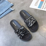 LOURDASPREC-New Fashion Summer Beach Shoes Sandals Women's Fashion Summer Korean Platform Flat Sandals