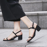 LOURDASPREC-new trends shoes seasonal shoes Round toe chunky heel ladies sandals