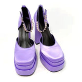 LOURDASPREC-new trends shoes seasonal shoes Summer Chunky Heel Hollow Sandals