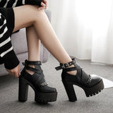 LOURDASPREC-new trends shoes seasonal shoes thick heel high heel thick sole cool boots
