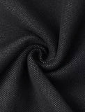 LOURDASPREC-Vacation Outfits Ins Style Asymmetric Wavy Hem Black Slim Knitted Dress For