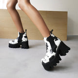 LOURDASPREC-new trends shoes seasonal shoes Thick Soled Short Tube Boots