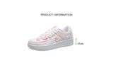 LOURDASPREC-new trends shoes seasonal shoes Cherry Blossom Powder Heart Patch Sneakers