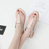 LOURDASPREC-New Fashion Summer Beach Shoes Sandals New Attractive Glamorous Women's Summer Flat Sandals