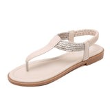 LOURDASPREC-New Fashion Summer Beach Shoes Sandals New Attractive Glamorous Women's Summer Flat Sandals