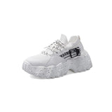 LOURDASPREC-new trends shoes seasonal shoes Thick-soled Flying Woven Running Sports Sneakers