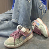 LOURDASPREC-new trends shoes seasonal shoes Aesthetic Star Patchwork Sneakers