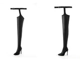 Lourdasprec  Fashion High Quality Style Women Over The Knee Boots Thin Heels For Pointed Toe Dance Club Shoes Botas Largas Mujer