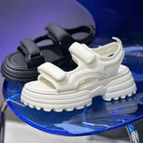 LOURDASPREC-New Fashion Summer Beach Shoes Sandals Pretty Creative Women's Platform Outdoor Velcro Sandals