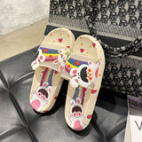 LOURDASPREC-New Fashion Summer Beach Shoes Sandals Charming Plastic Home Indoor Cute Dormitory Sandals