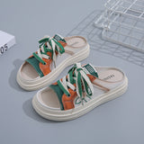 LOURDASPREC-New Fashion Summer Beach Shoes Sandals Durable Women's Semi Outdoor Summer Slip-on Sandals