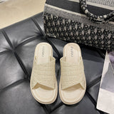 LOURDASPREC-New Fashion Summer Beach Shoes Sandals Women's Summer Flat Home Indoor Bathroom Retro Slippers