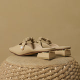 LOURDASPREC-New Fashion Summer Beach Shoes Sandals Women's Outer Wear Fairy Root Pumps Muller Sandals