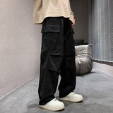 fall outfits men Overalls Men's Autumn and Winter New Loose Straight Casual Pants Men's Japanese Men's Fashion Brand Wide Leg Overalls Men's Casual Pants