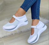 LOURDASPREC-New Fashion Summer Beach Shoes Sandals Women's Toe Knitted Velcro Platform Large Size Sandals