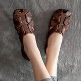 LOURDASPREC-New Fashion Summer Beach Shoes Sandals Pretty New Women's Hole First Layer Sandals