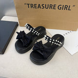 LOURDASPREC-New Fashion Summer Beach Shoes Sandals Women's Outer Wear Chunky Two-way Platform Plus Sandals