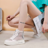 LOURDASPREC-New Fashion Summer Beach Shoes Sandals Women's White Spring Mesh Breathable Summer Sandals