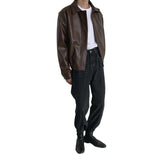 90s fashion men Korean Style 2024 Autumn and Winter Retro Leather Coat Loose Short Leather Coat Men's Handsome Trendy Top Ins