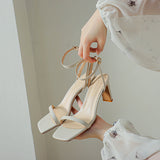 LOURDASPREC-New Fashion Summer Beach Shoes Sandals Slouchy Casual Women's Summer High Chunky Sandals