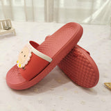 LOURDASPREC-New Fashion Summer Beach Shoes Sandals On Dot Comfortable Light Home Couple Rubber Slippers