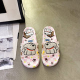 LOURDASPREC-New Fashion Summer Beach Shoes Sandals Charming Plastic Home Indoor Cute Dormitory Sandals