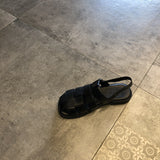 LOURDASPREC-New Fashion Summer Beach Shoes Sandals Women's Woven Roman Outer Wear Summer British Sandals