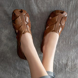 LOURDASPREC-New Fashion Summer Beach Shoes Sandals Pretty New Women's Hole First Layer Sandals