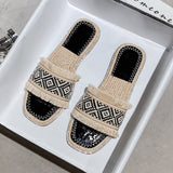 LOURDASPREC-New Fashion Summer Beach Shoes Sandals Women's Summer Outdoor Wear Fashion Outing Flat Slippers