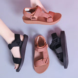 LOURDASPREC-New Fashion Summer Beach Shoes Sandals Women's Flat Simplicity Summer Korean Style Trendy Sandals