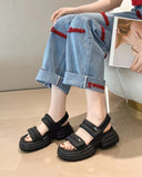 LOURDASPREC-New Fashion Summer Beach Shoes Sandals Women's Platform Summer Height Increasing Small Leisure Sandals