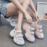 LOURDASPREC-New Fashion Summer Beach Shoes Sandals Women's Fashionable Breathable Mesh Platform Height Increasing Sandals