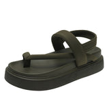 LOURDASPREC-New Fashion Summer Beach Shoes Sandals Women's Platform Summer Slip-on Fashion Street Shooting Sandals