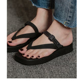 LOURDASPREC-New Fashion Summer Beach Shoes Sandals Unique Women's Summer Beach Mid Flip-flops Sandals