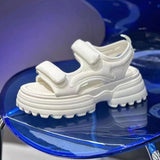 LOURDASPREC-New Fashion Summer Beach Shoes Sandals Pretty Creative Women's Platform Outdoor Velcro Sandals