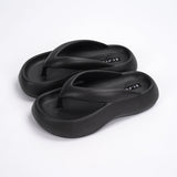LOURDASPREC-New Fashion Summer Beach Shoes Sandals Women's Rubber And Plastic Fashion Platform Beach Sandals