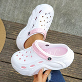 LOURDASPREC-Chunky Platform Clogs Sandals Women 2024 Summer Thick Bottom Wedge Garden Shoes Woman Waterproof Anti Slip Beach Slippers Slides