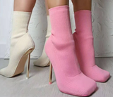 LOURDASPREC-new trends shoes seasonal shoes Mid-tube High Heels Boots