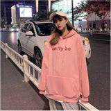 Lourdasprec Pink Couple Rabbit Sweatshirt Hoodie Hip Hop Autumn Winter Oversized Harajuku Japan High Street Brand Ears Coats Streetwear Girl