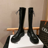 Lourdasprec Real soft leather high skinny boots Children's new fashion long sleeve cavalry boots trend in 2023
