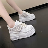 LOURDASPREC-WOMEN'S SHOES CASUAL SHOES VERSATILE SHOES Big White Platform Sneakers