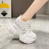 LOURDASPREC-WOMEN'S SHOES CASUAL SHOES VERSATILE SHOES Casual White Platform Sneakers