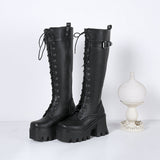 LOURDASPREC-new trends shoes seasonal shoes Long British Style High Boots