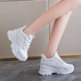 LOURDASPREC-WOMEN'S SHOES CASUAL SHOES VERSATILE SHOES Chunky white platform sneakers