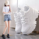 LOURDASPREC-WOMEN'S SHOES CASUAL SHOES VERSATILE SHOES Chunky white platform sneakers