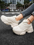 LOURDASPREC-WOMEN'S SHOES CASUAL SHOES VERSATILE SHOES Comfortable Platform White Sneakers