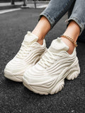 LOURDASPREC-WOMEN'S SHOES CASUAL SHOES VERSATILE SHOES Comfortable Platform White Sneakers